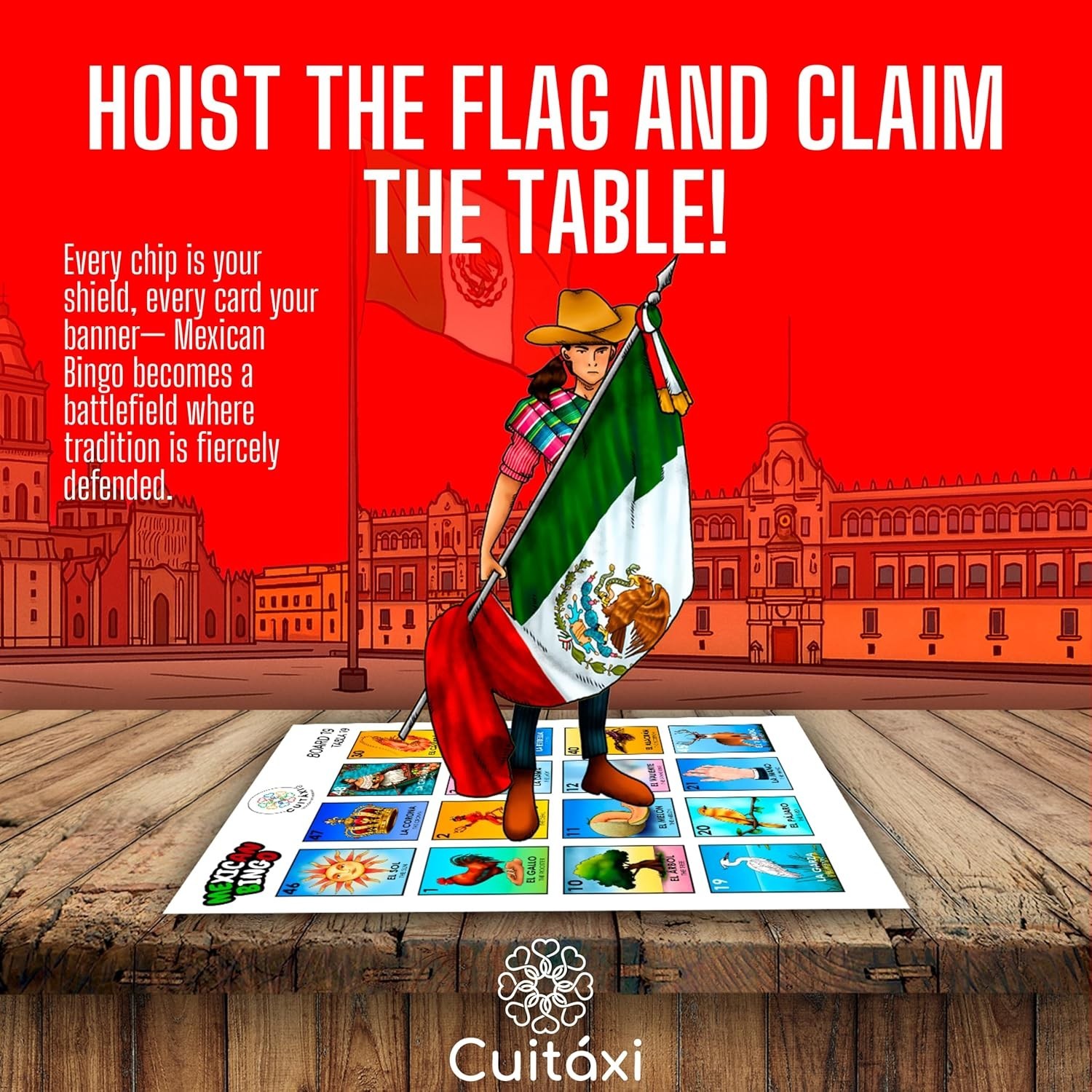 Vibrant Cuitáxi Mexican Bingo Game – 20 Players, Made in Mexico for Endless Fun