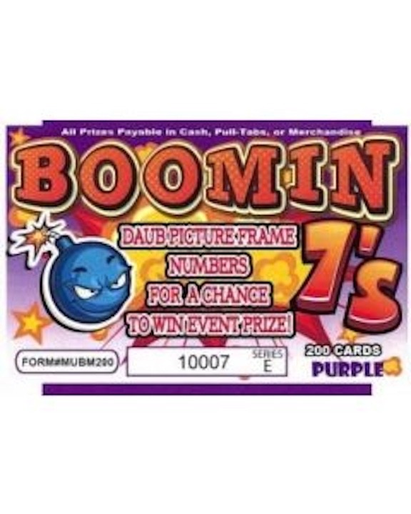 Bingo Event Sealed Tickets- Booming 7’s- Pack of 200- Great For Event