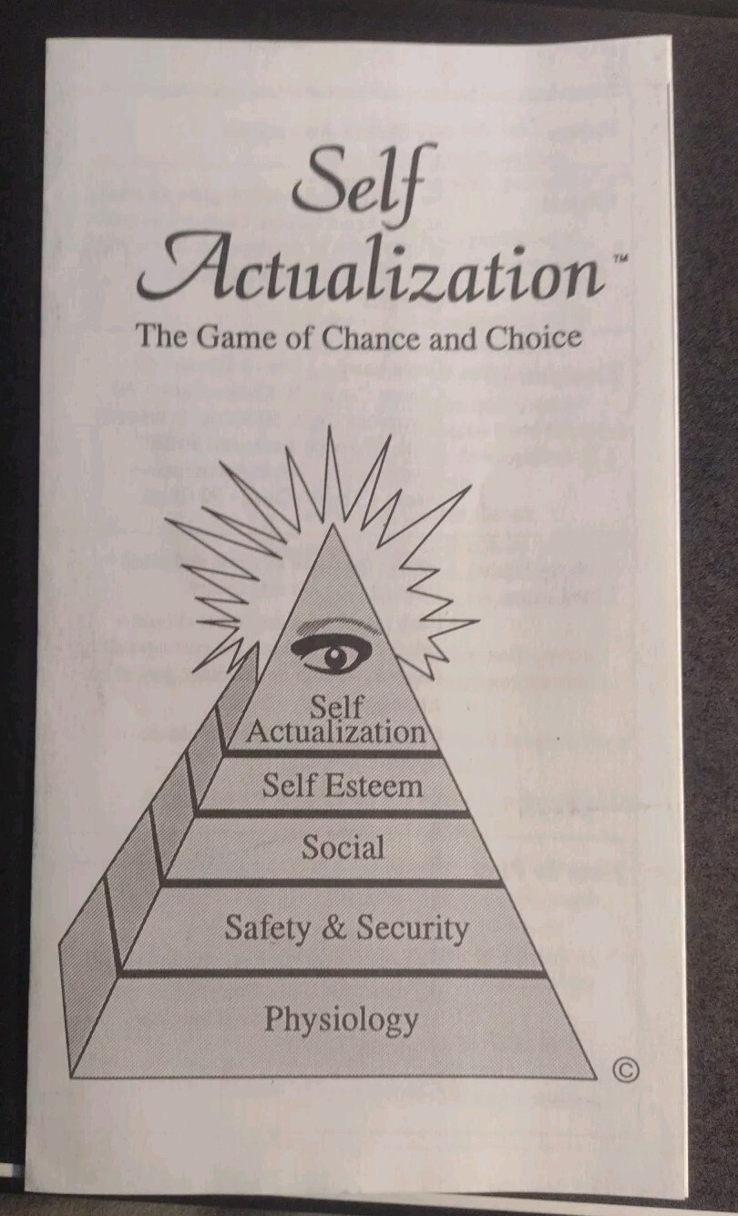 Self Actualization Board Game 1990