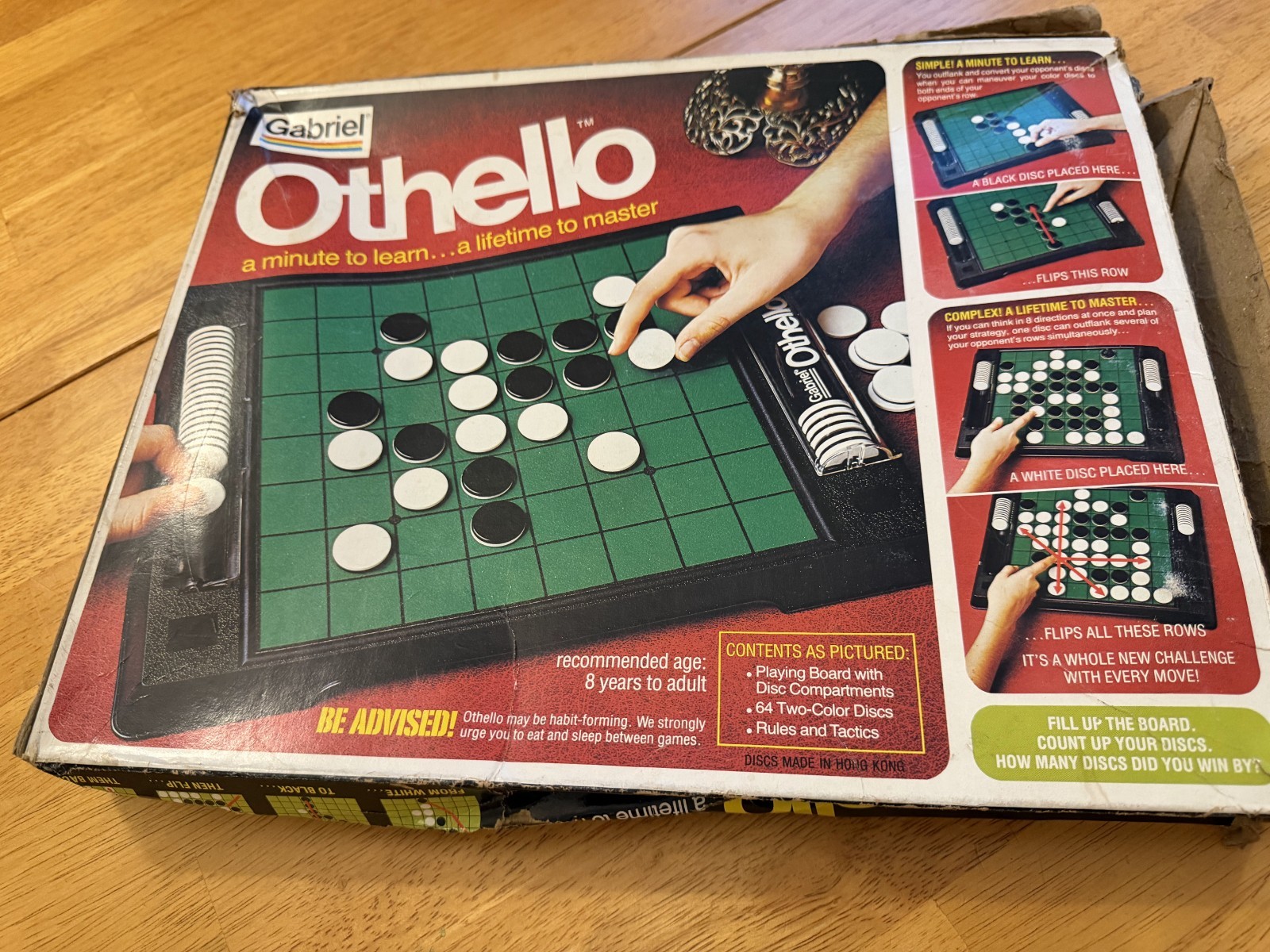 Vintage 1975 Gabriel Othello Board Game – Original Chips + Box, No Instructions