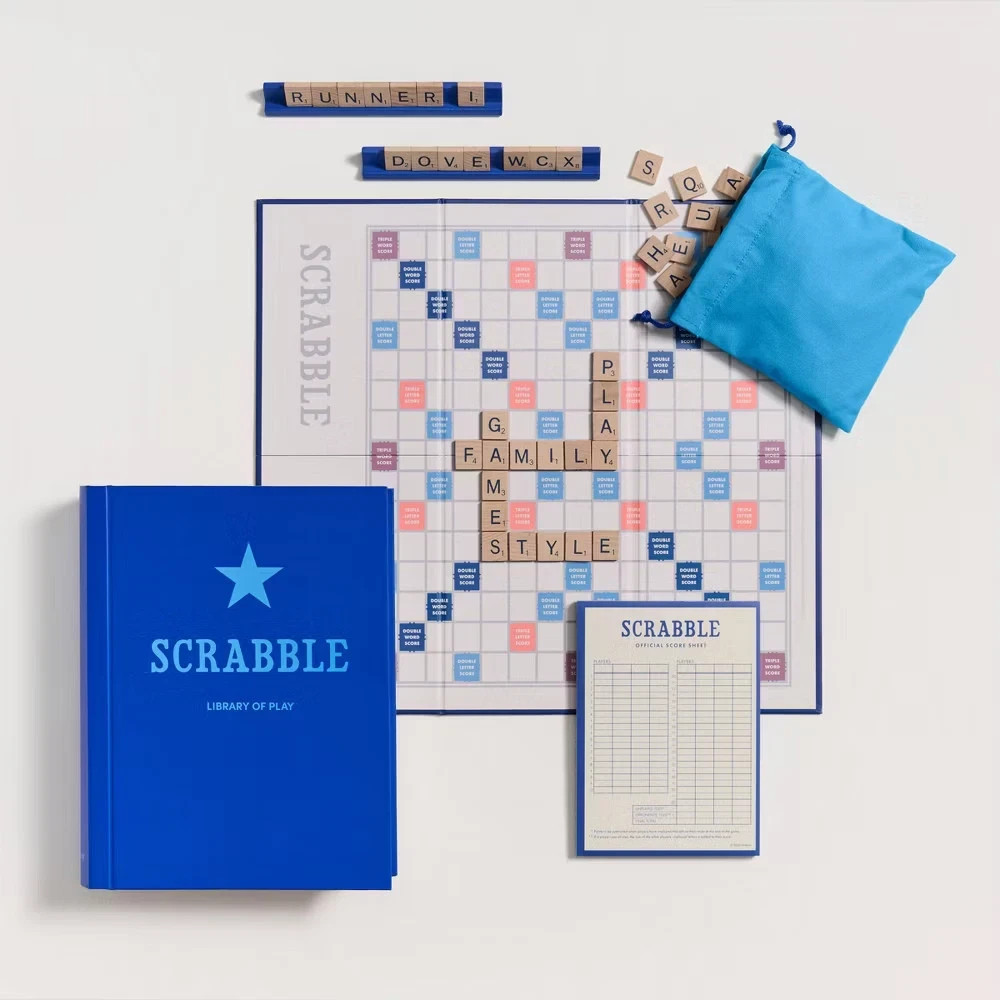 Library of Play : Scrabble – 2025 Bookshelf Book Board Game *Rare* BRAND NEW