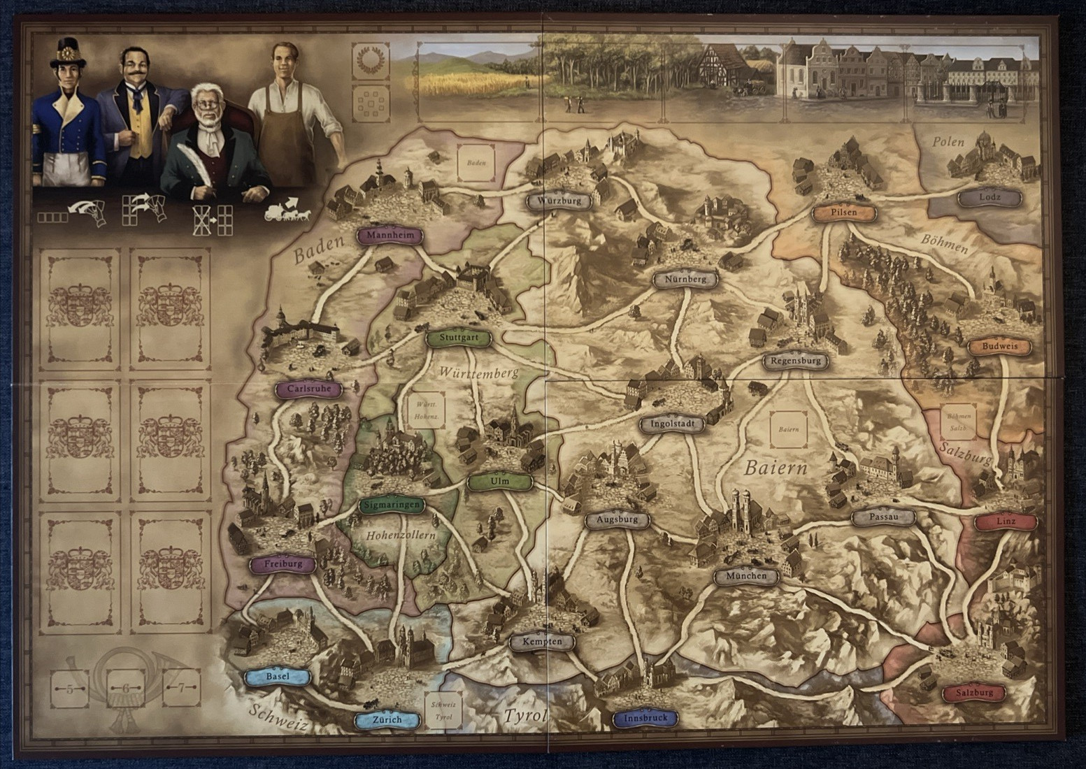 Thurn and Taxis Board Game – from Rio Grande Games – Out of print – c.2006