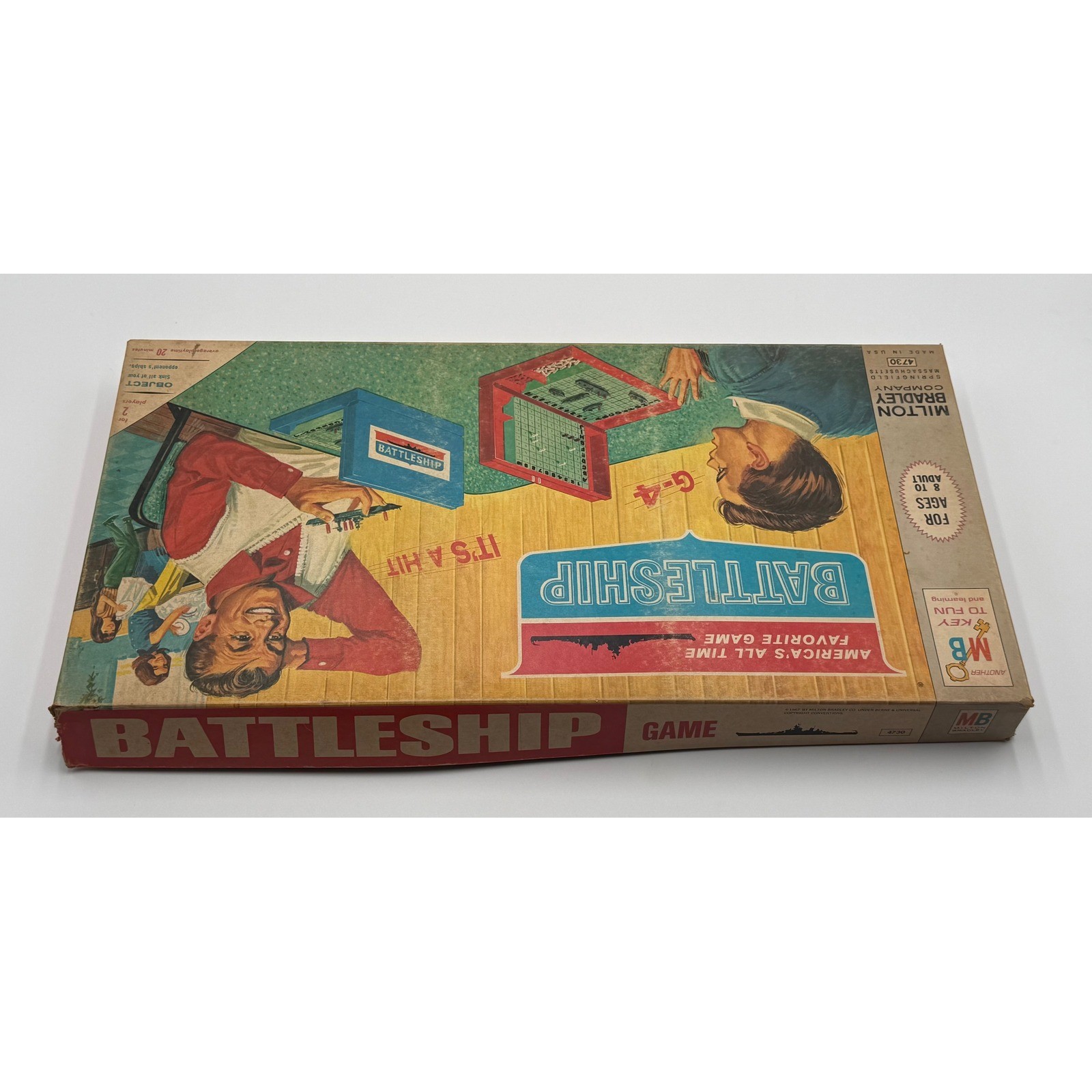 Vintage Milton Bradley Battleship #4730 Board Game Near Complete Missing Pegs