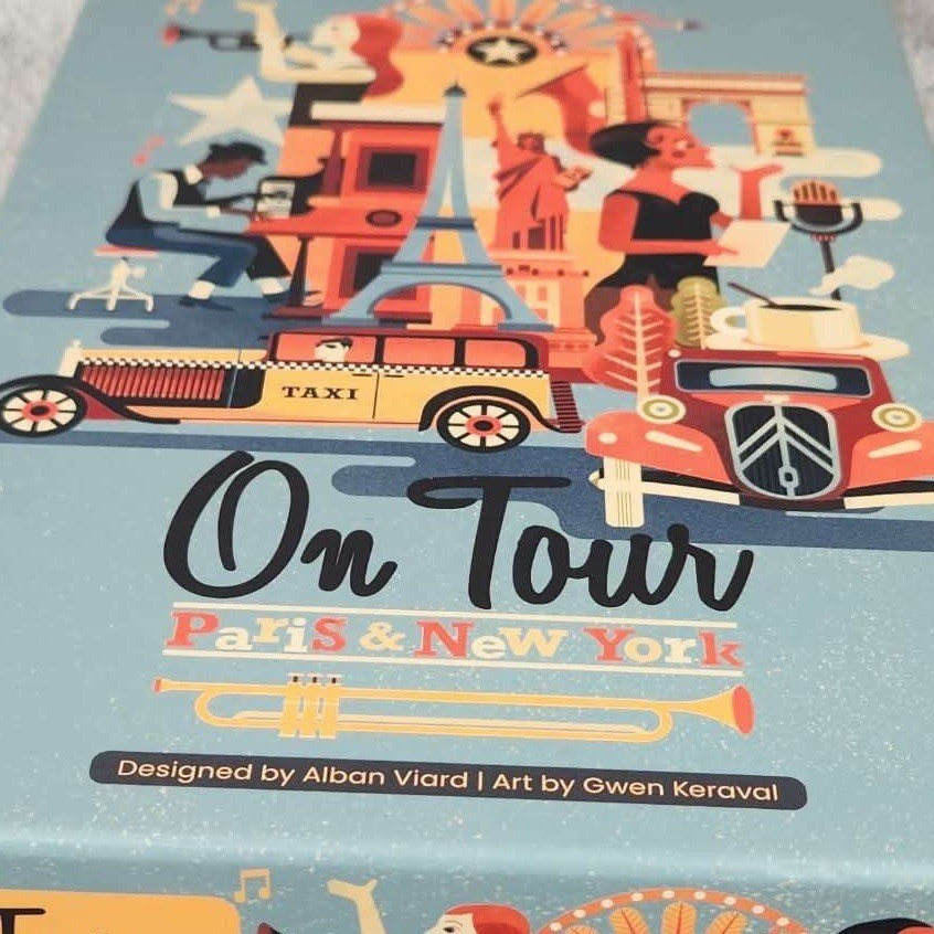 Board Game Tables On Tour Paris & New York Strategy Roll and Write Board Game
