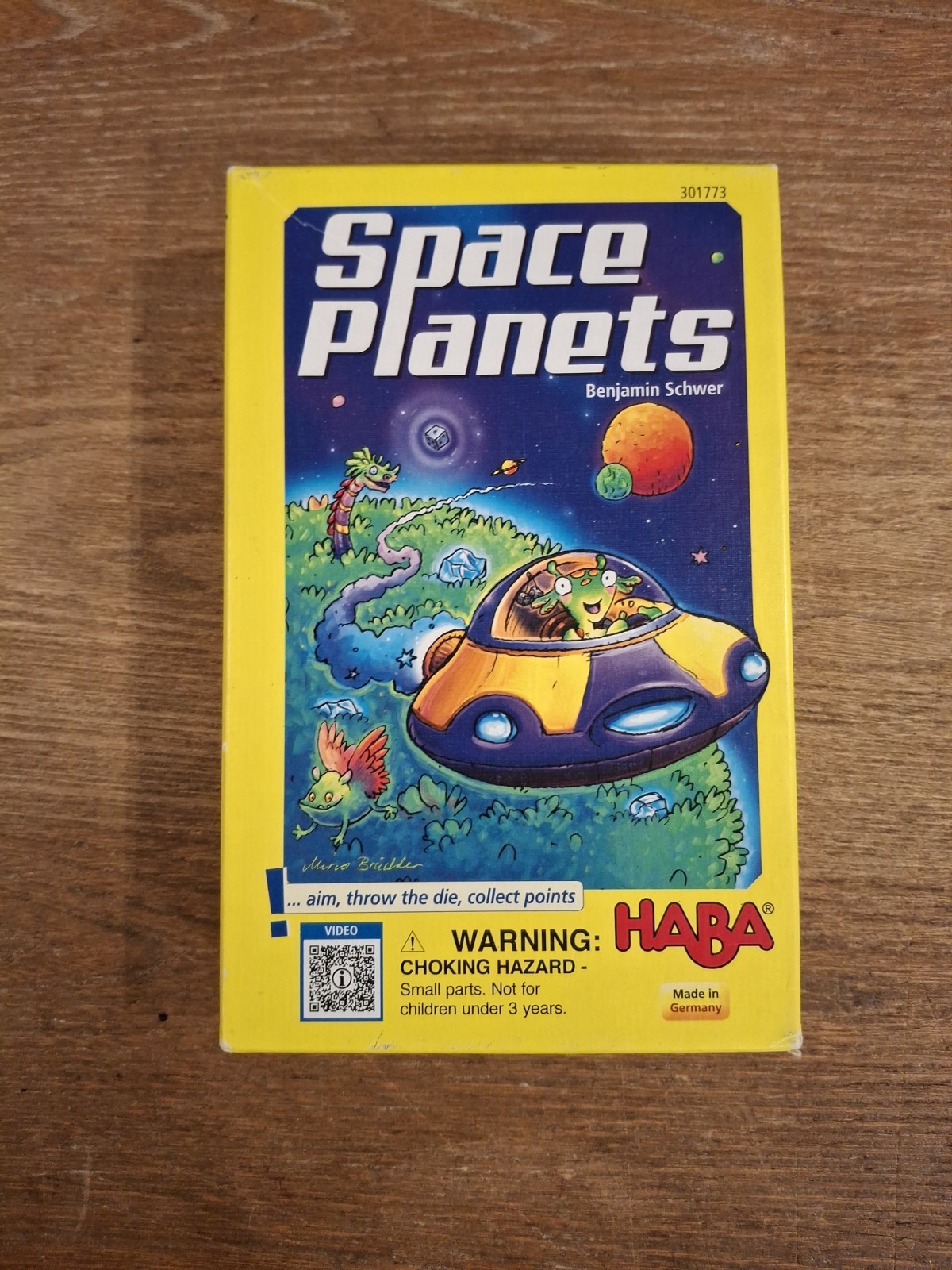 Space Planets Game by Haba Dice Throwing Ages 6-99 Made in Germany