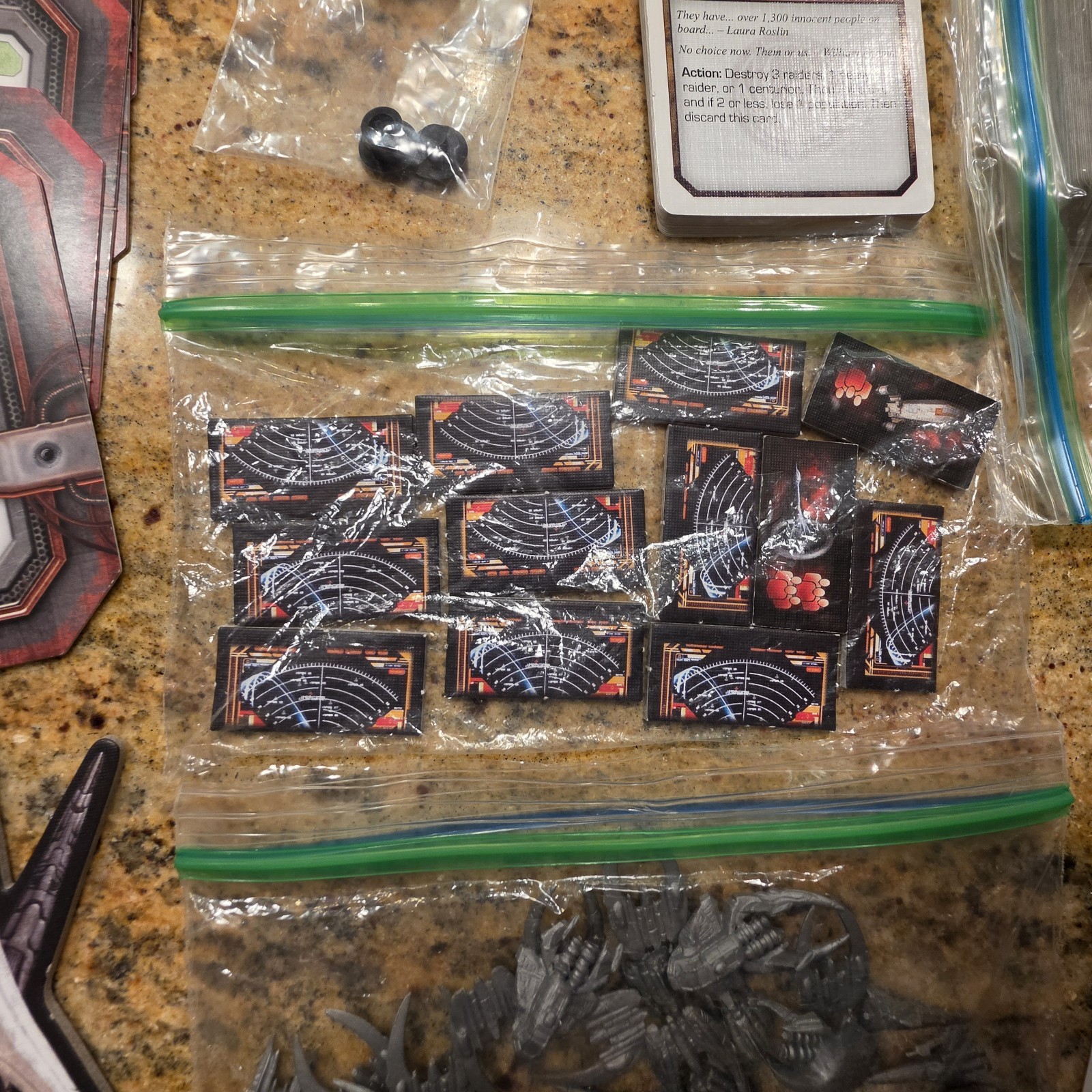 Battlestar Galactica: The Board Game Partial Pegasus Expansion Pack & Some Base