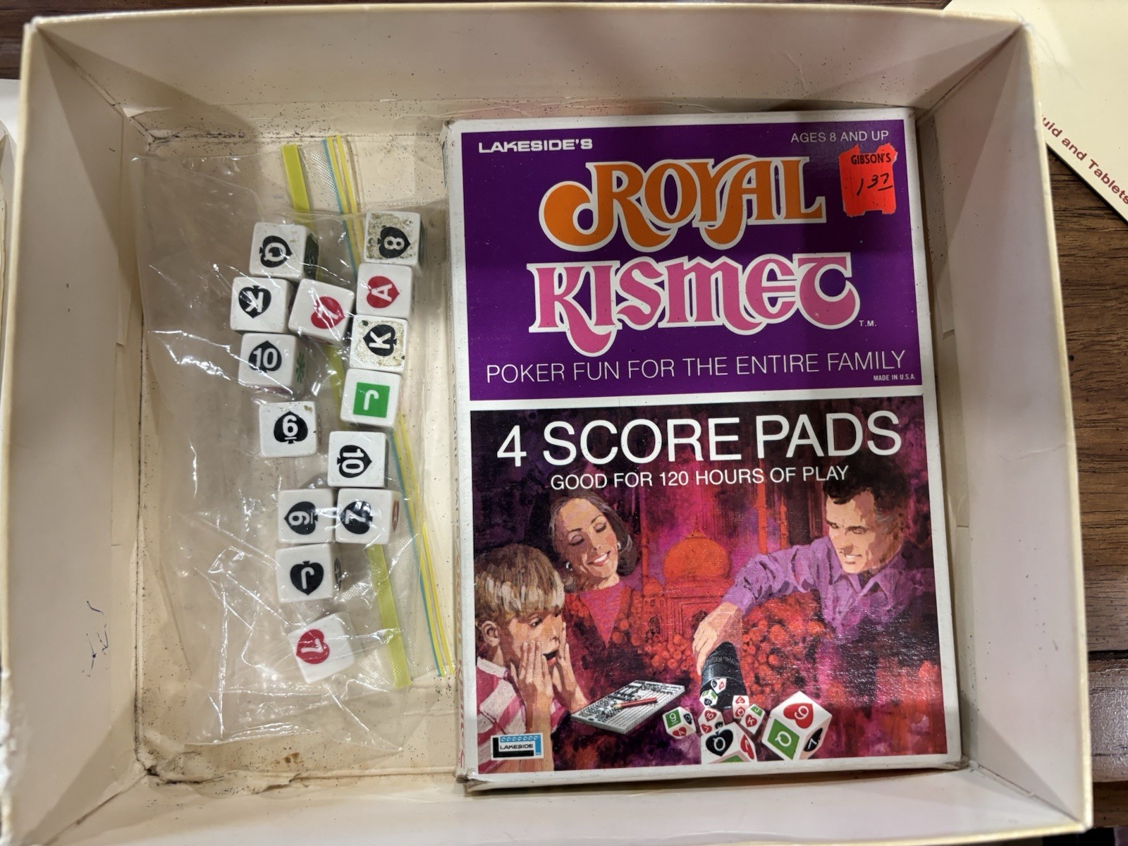 Lakeside Royal Kismet Poker Dice Game 2+ Players Ages 8 & Up. Read Description.