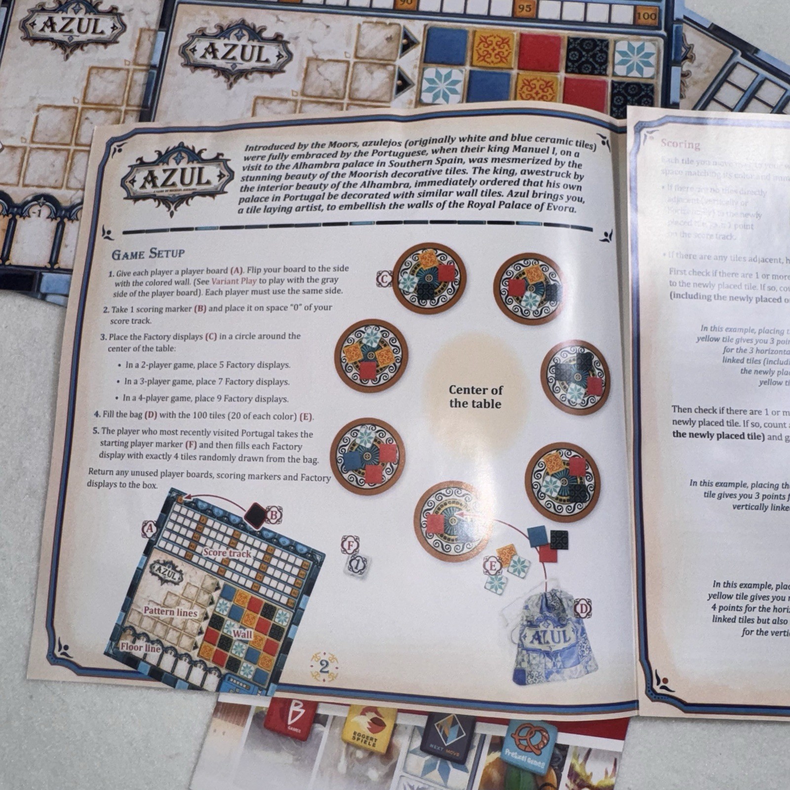 Azul Strategy Board Game 100% Complete 2021 Next Move 2-4 Players VG COND.