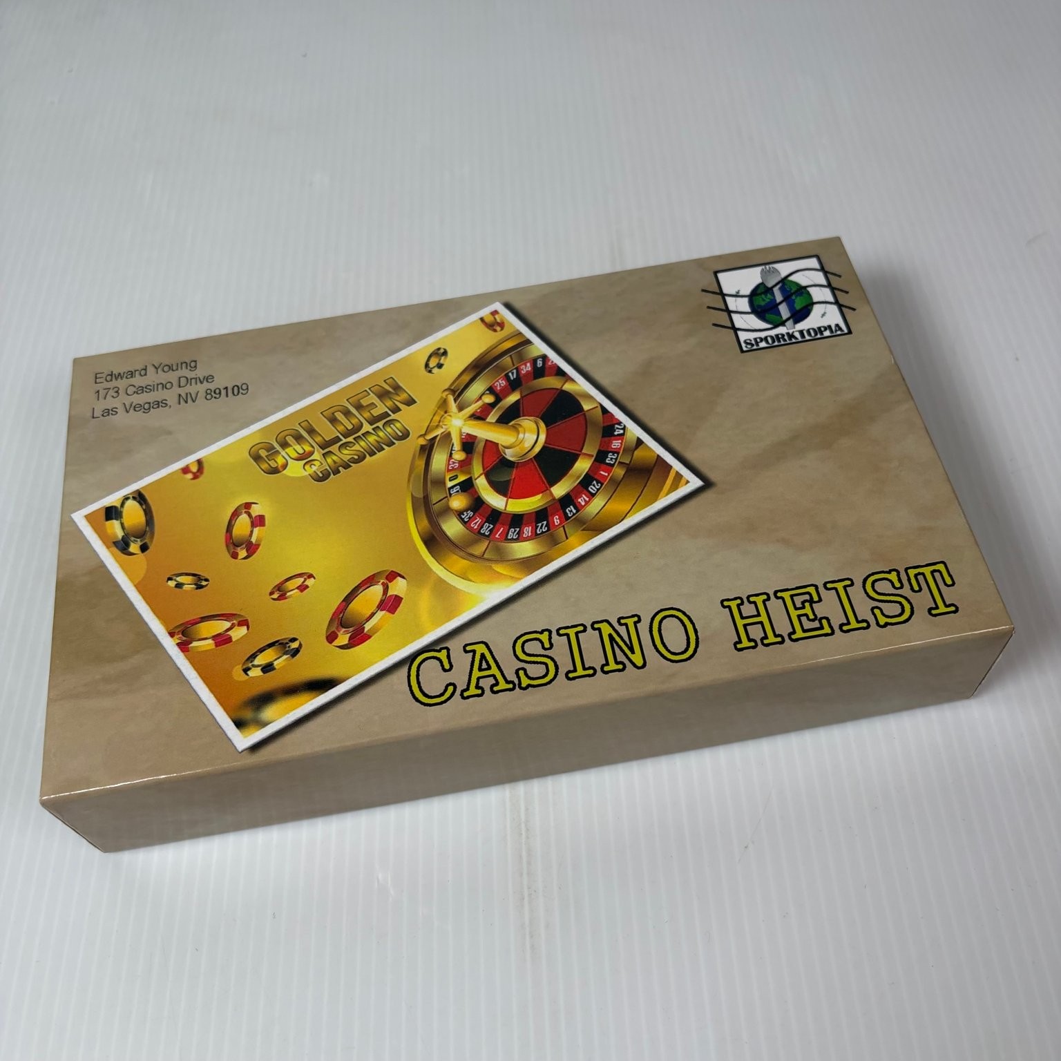 Golden Casino Casino Heist Sporktopia Games Board Game 1-6 Players Ages 12+ 2018