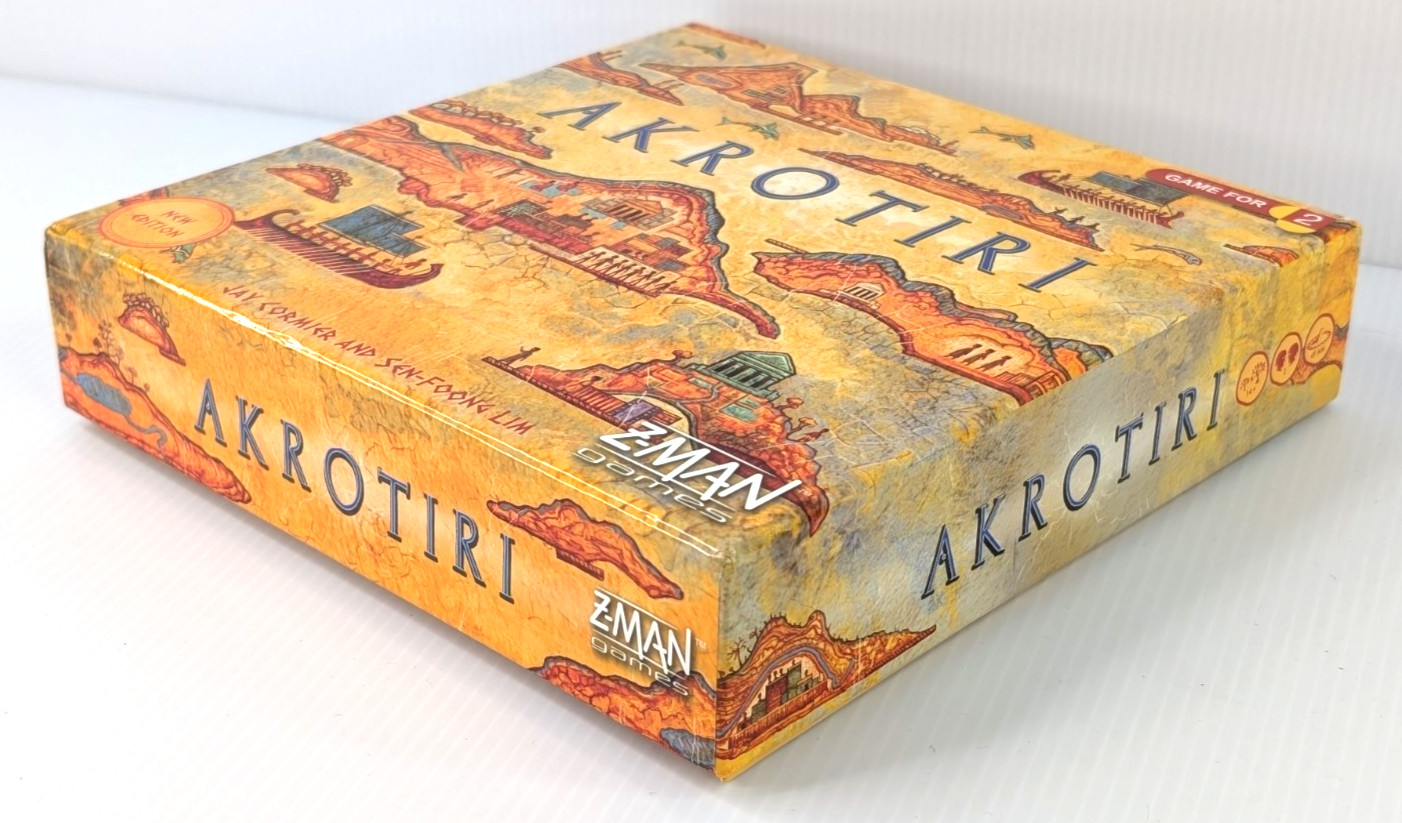 Akrotiri – 2-Player Card/Board Game by Z-Man Games – 100% COMPLETE – VGC