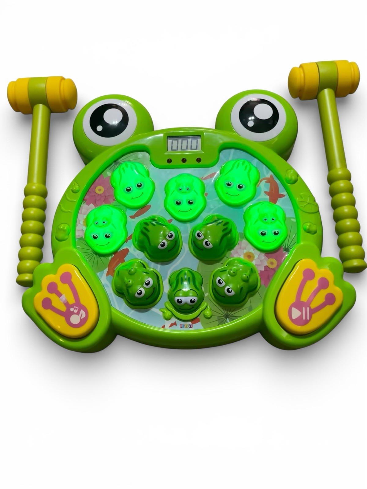 Whack A Frog Interactive Game: Developmental Toy with 2 Hammers for Ages 2-10