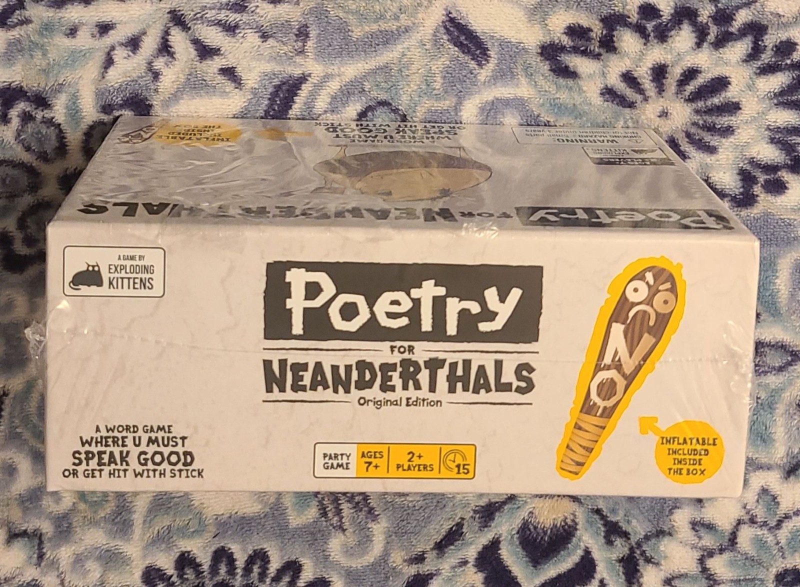 “Poetry For Neanderthals” Word Game New Sealed Age 7 And Up With 2+ Players