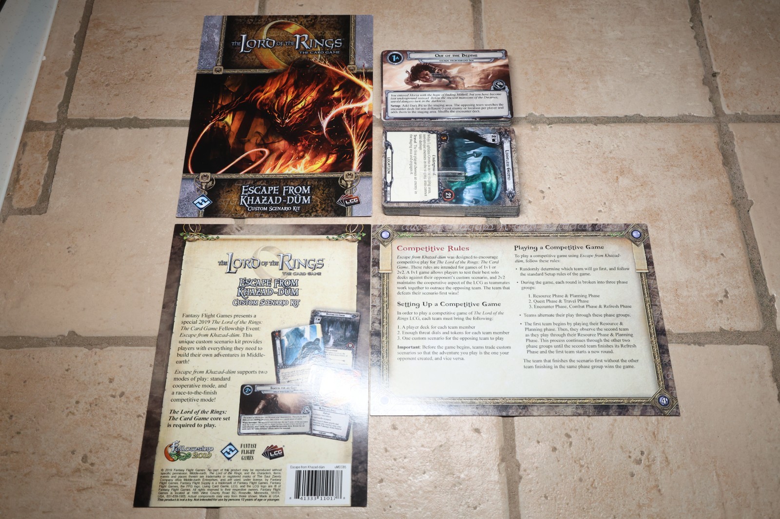 Lord of the Rings LCG – Escape from Khazad Dum Scenario Pack – Complete