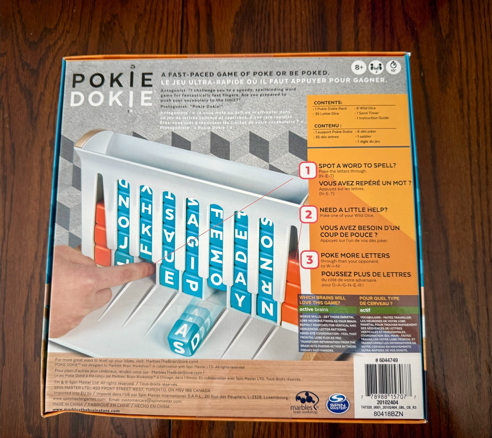 Pokie Dokie Game by Marbles Brain Workshop: A Fast-Paced Word Building Game- NEW