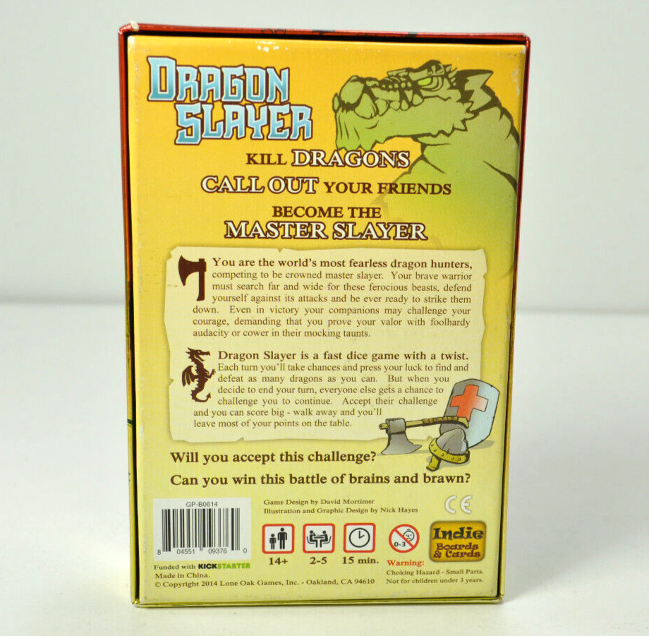 DRAGON SLAYER The Dice Game with a Twist 2014