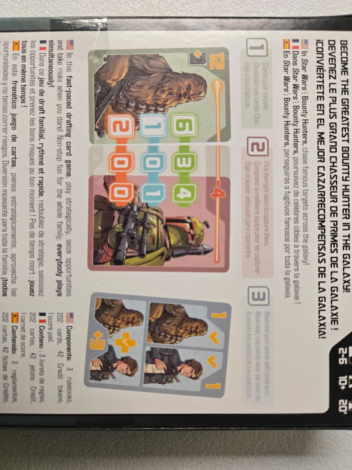 Star Wars Bounty Hunters Drafting Strategy Card Game 2-6 Players Ages 10+ NEW