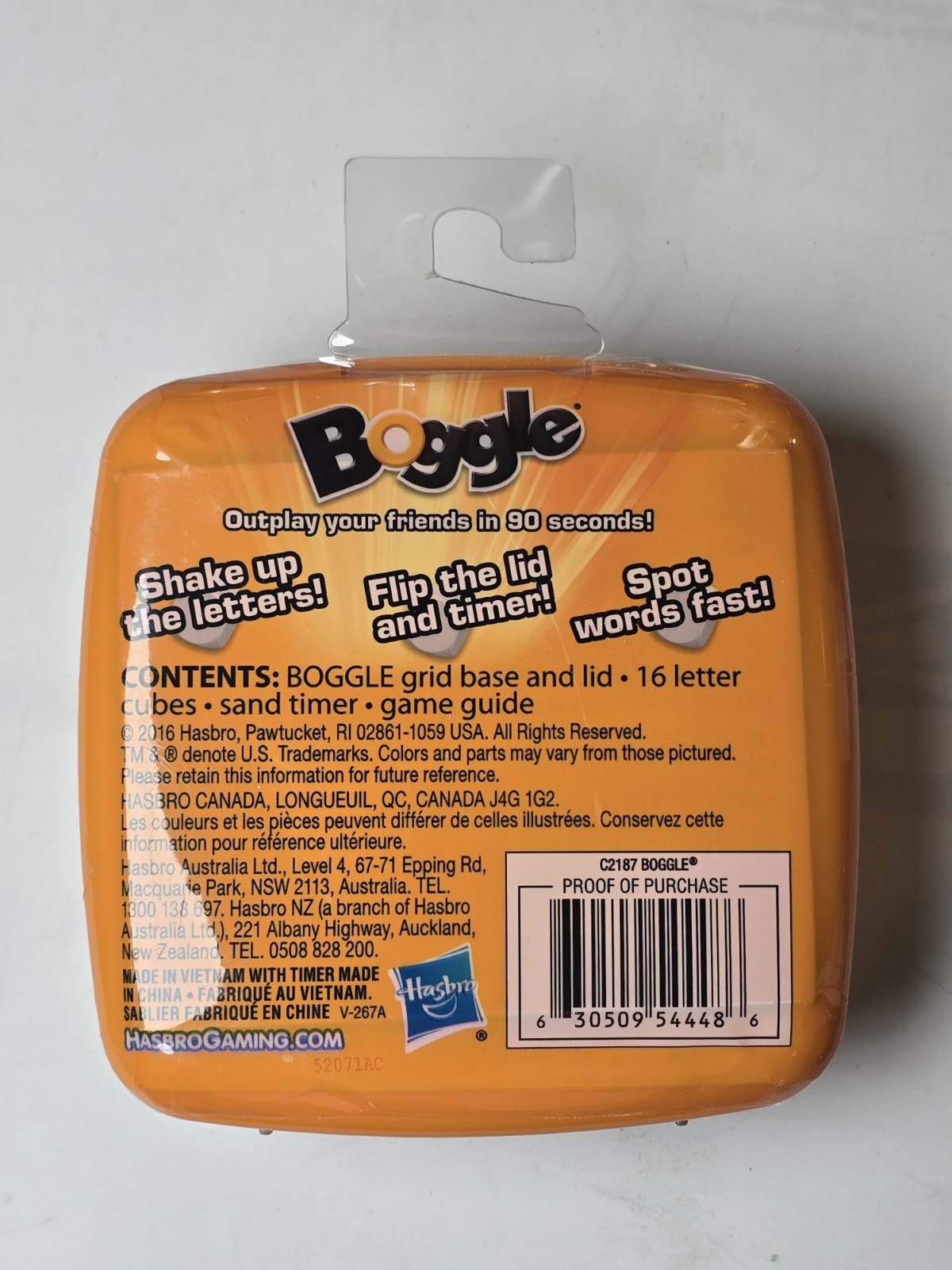 BOGGLE CLASSIC by Hasbro Gaming NEW SEALED