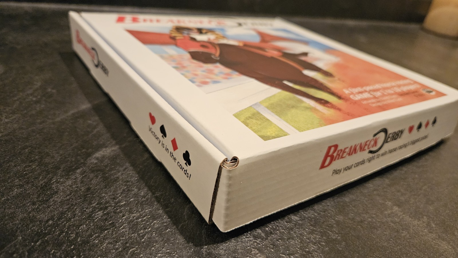 Breakneck Derby Pizza Box Edition – Poker Meets Horse Racing Board Game
