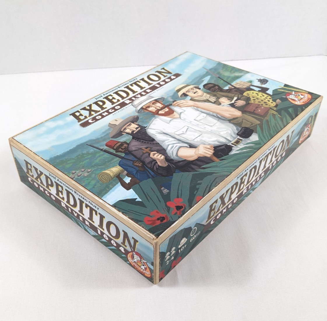 EXPEDITION CONGO RIVER 1884 Board Game Used COMPLETE White Goblin Games 2012 OOP