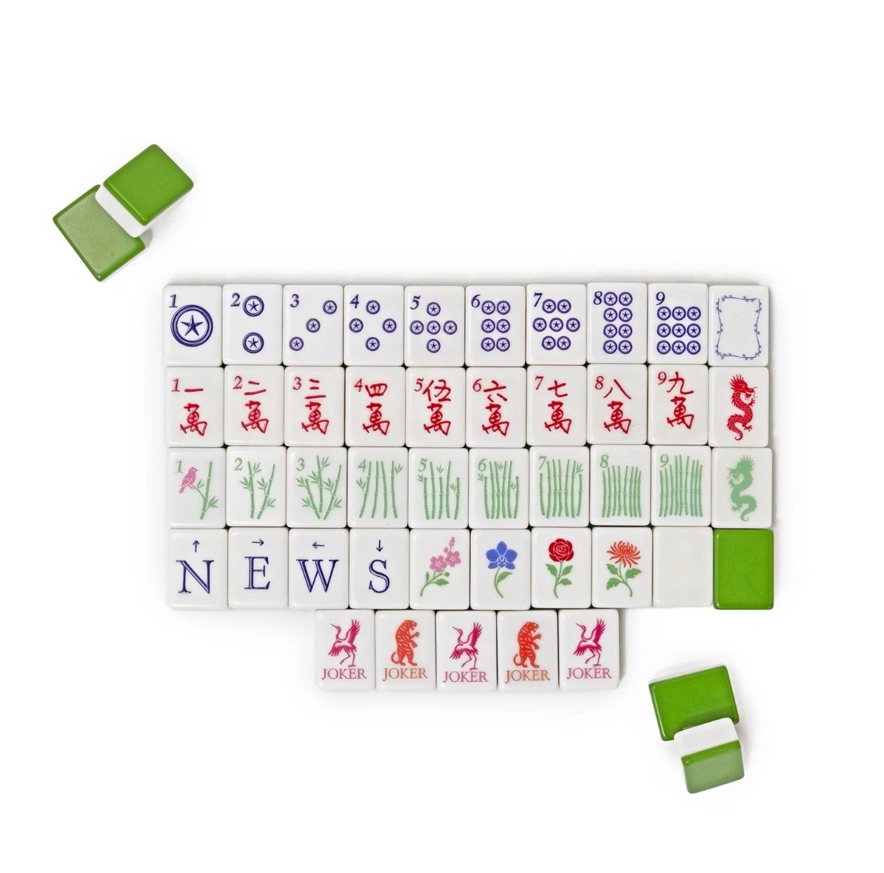 Maison Lude Mahjong Limited Edition 160 Tile Set Premium Mat, Leather Bag SEALED