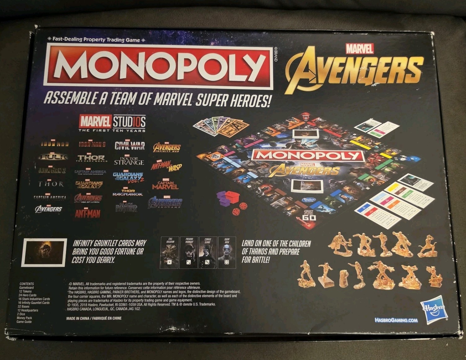 Monopoly Marvel Avengers Edition Board Game 2018Hasbro Brand New Inside Sealed