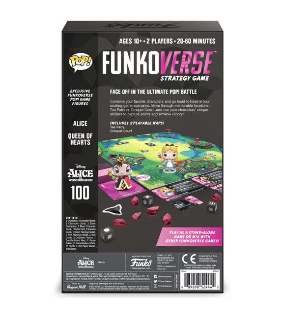 Pop! Funkoverse – Alice in Wonderland 100 CHASE Funko Games Strategy Board Game