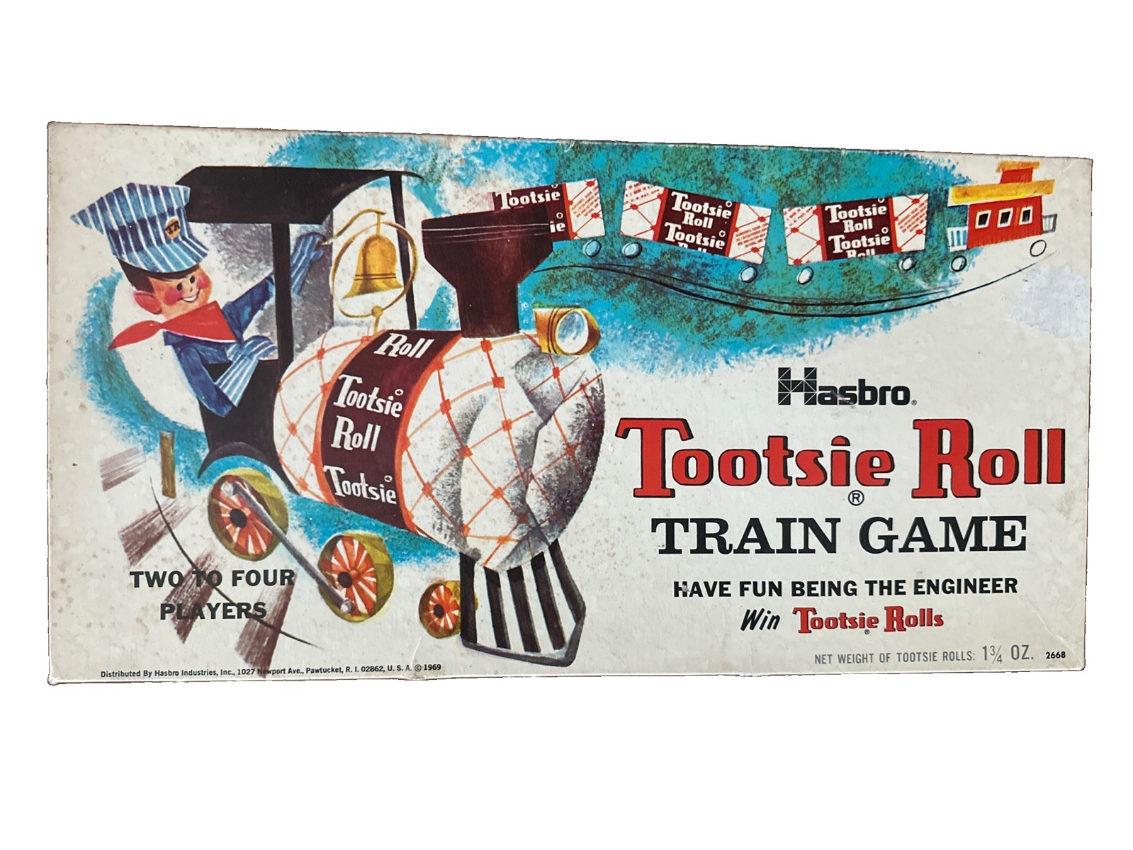 Hasbro Tootsie Roll Train Game Vintage 1969 Board Game Two to Four Players