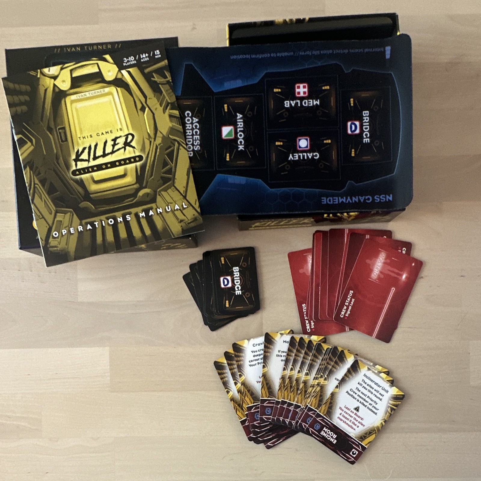 This Game is Killer — Alien On Board party game with neoprene mat