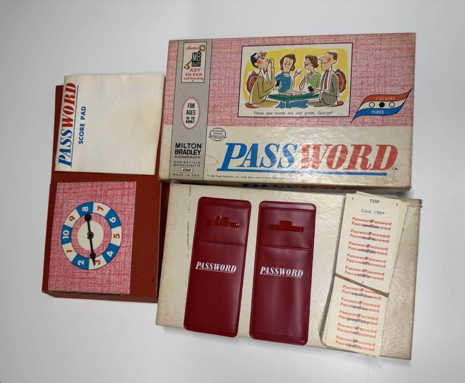 Vintage (1963) Password Milton Bradley Board Game #4260