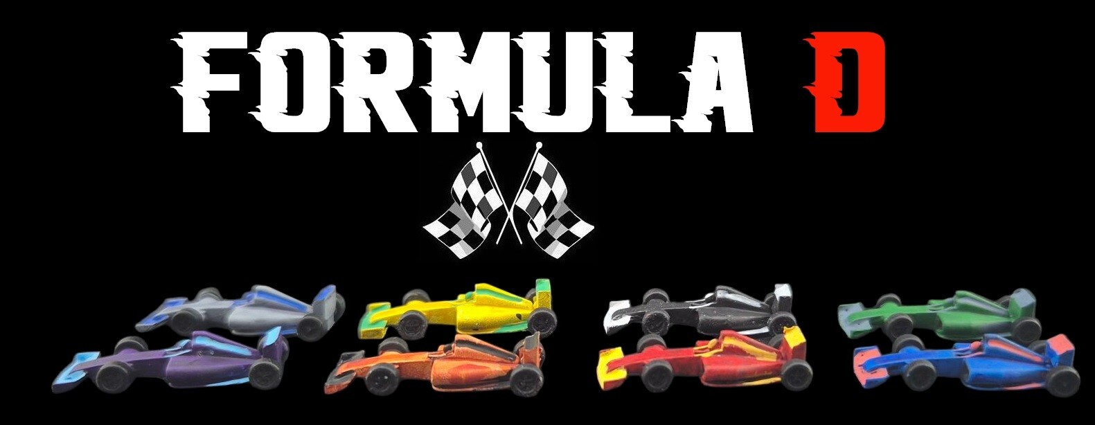 Formula D 10 painted miniature cars F1 / 10 cars F1 (20mm) painted