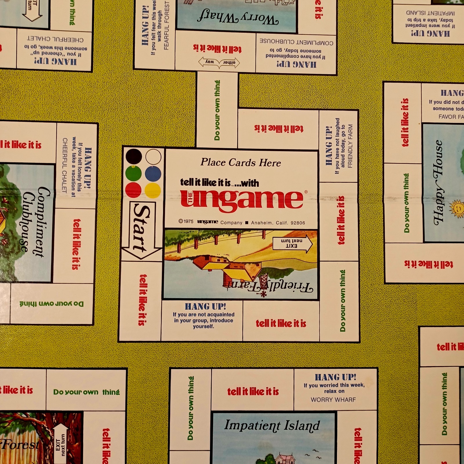The Ungame Educational Christian Self Expression Therapy Boardgame Complete 70’s