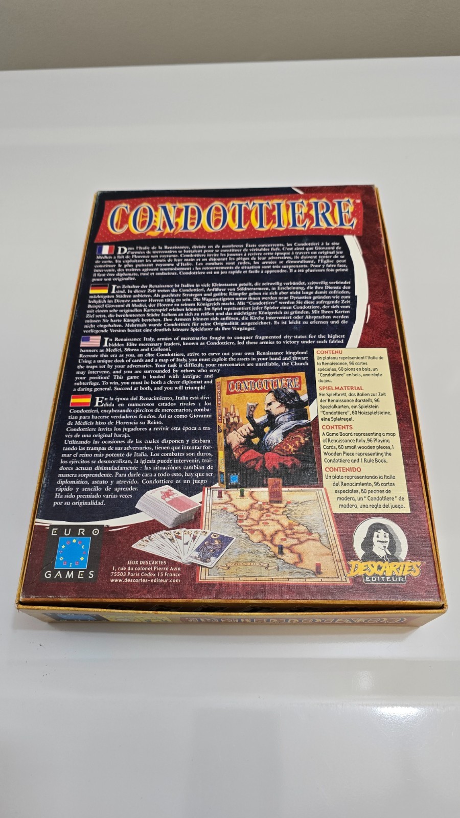 Condottiere Board Game Euro Games- Complete – Nice