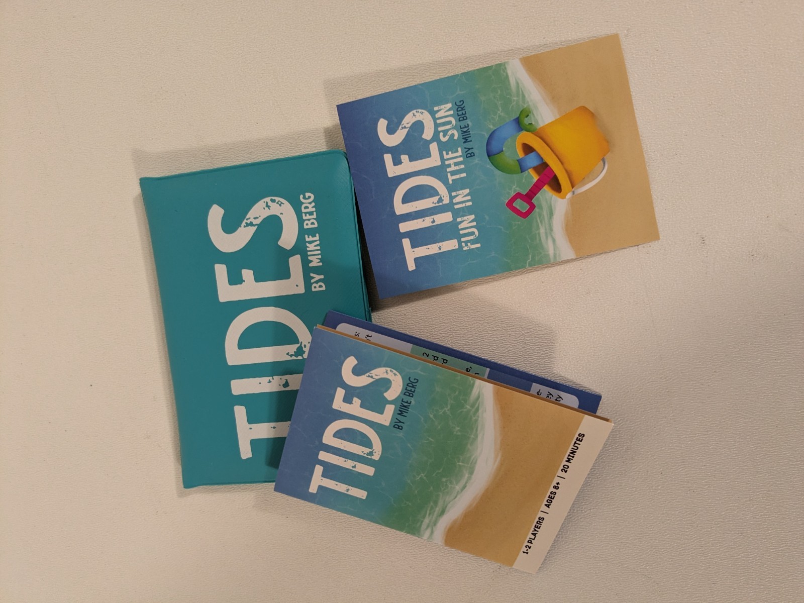 Tides Card Game Button Shy + Fun in the Sun Expansion Solo 1 Player Solitaire