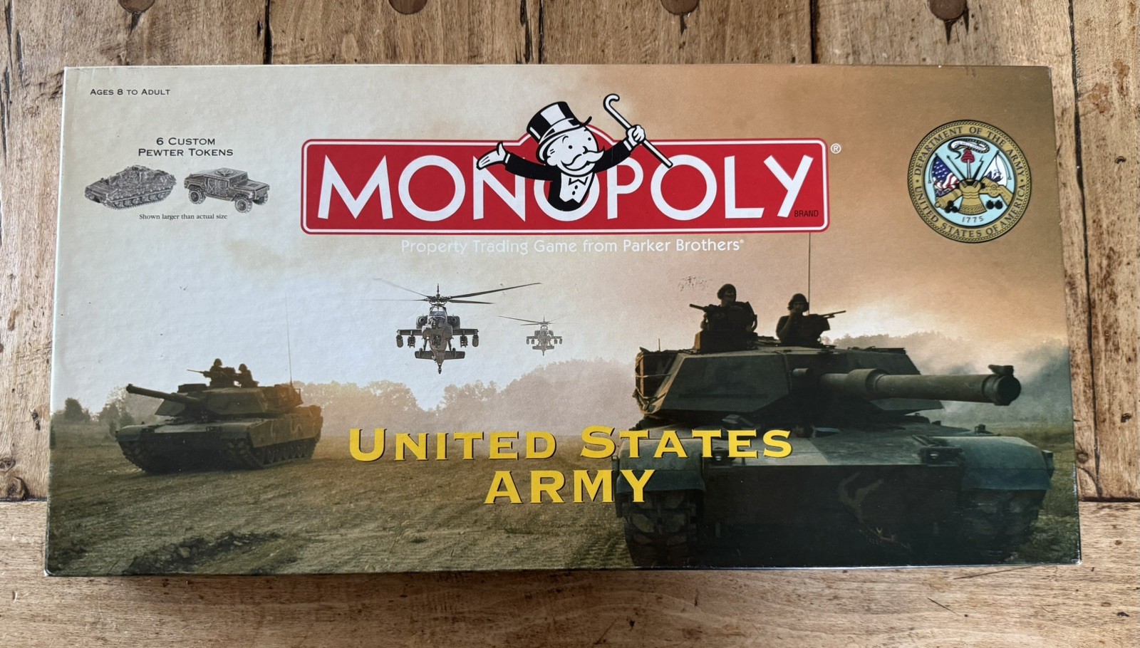Monopoly Board Game United States Army Edition 2002 Hasbro Complete Set