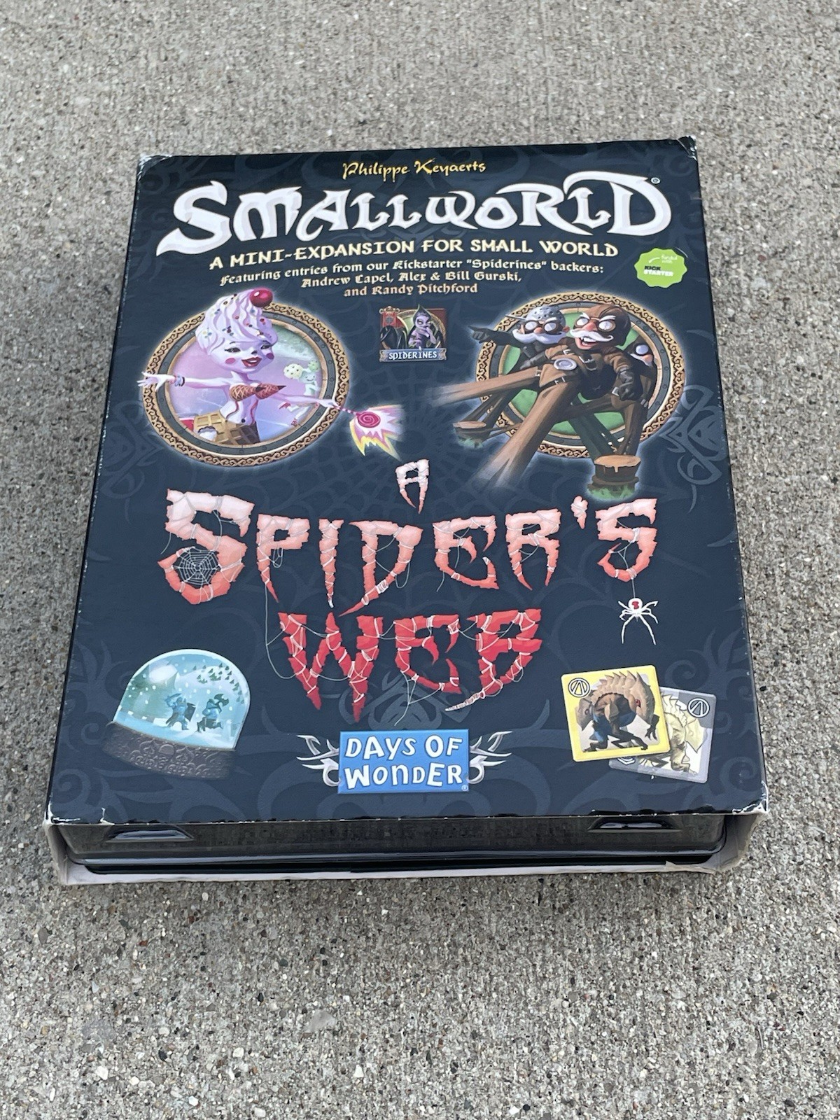 Days of Wonder Smallworld A Spider’s Web Mini Expansion Rare Item Nice Condition