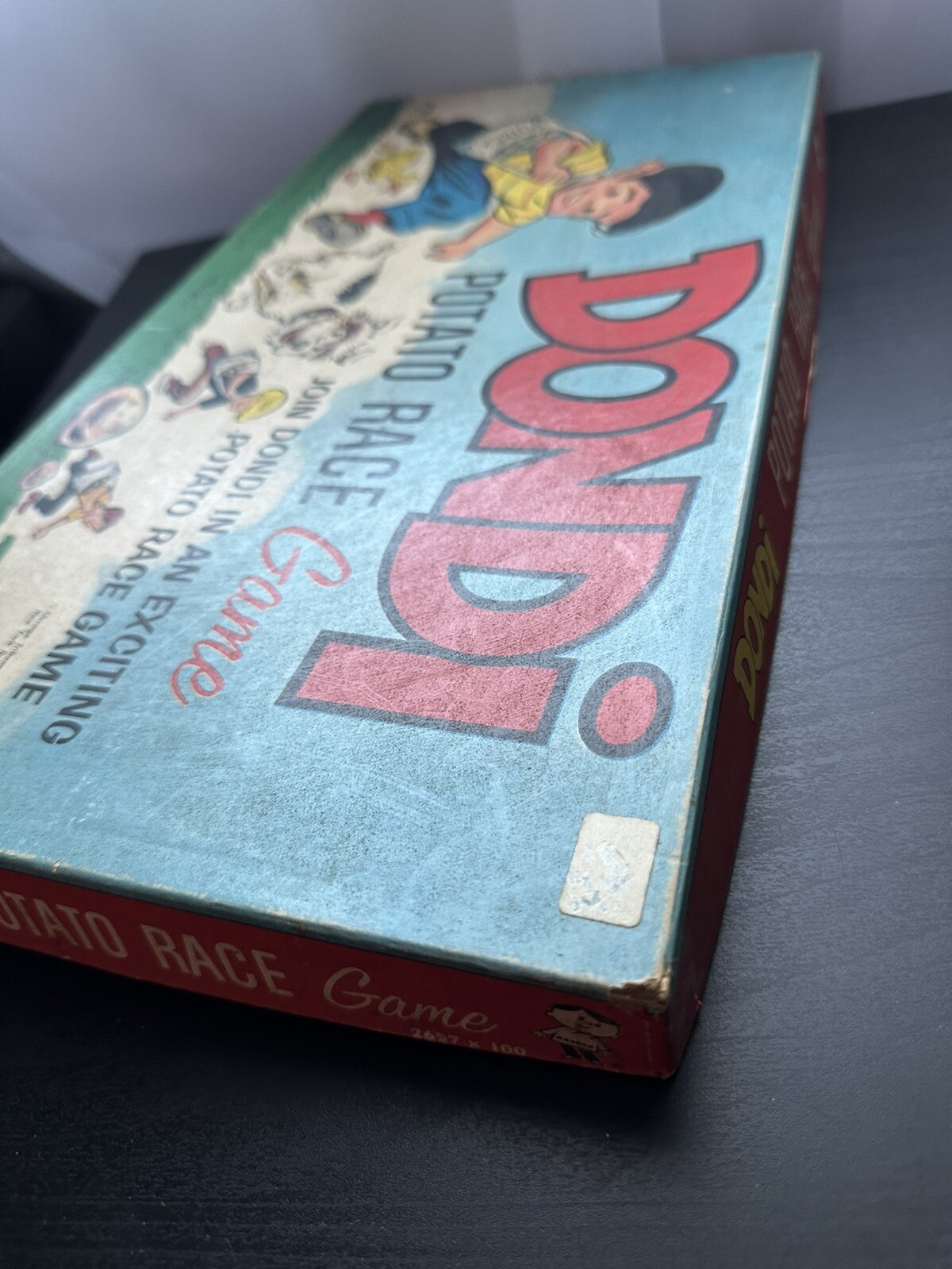 New Dondi Potato Race Board Game Vintage Hassenfeld Bros. USA 1950s