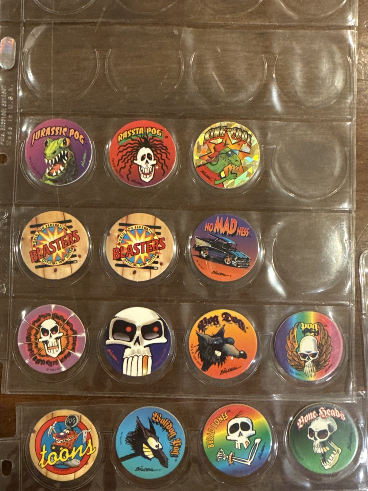 Lot of 78 POGS Branded – 1994 The World Pog Federation Authentic POG Brand WPF
