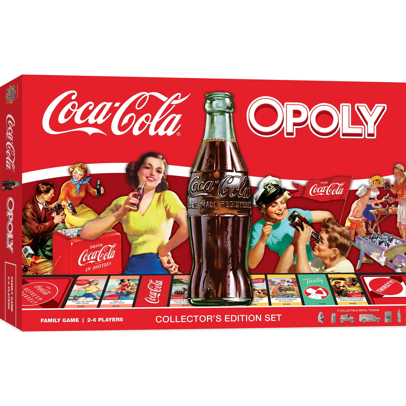 Coca-Cola Opoly Board Game Collector’s Edition 6 Tokens NEW Sealed Free Ship !