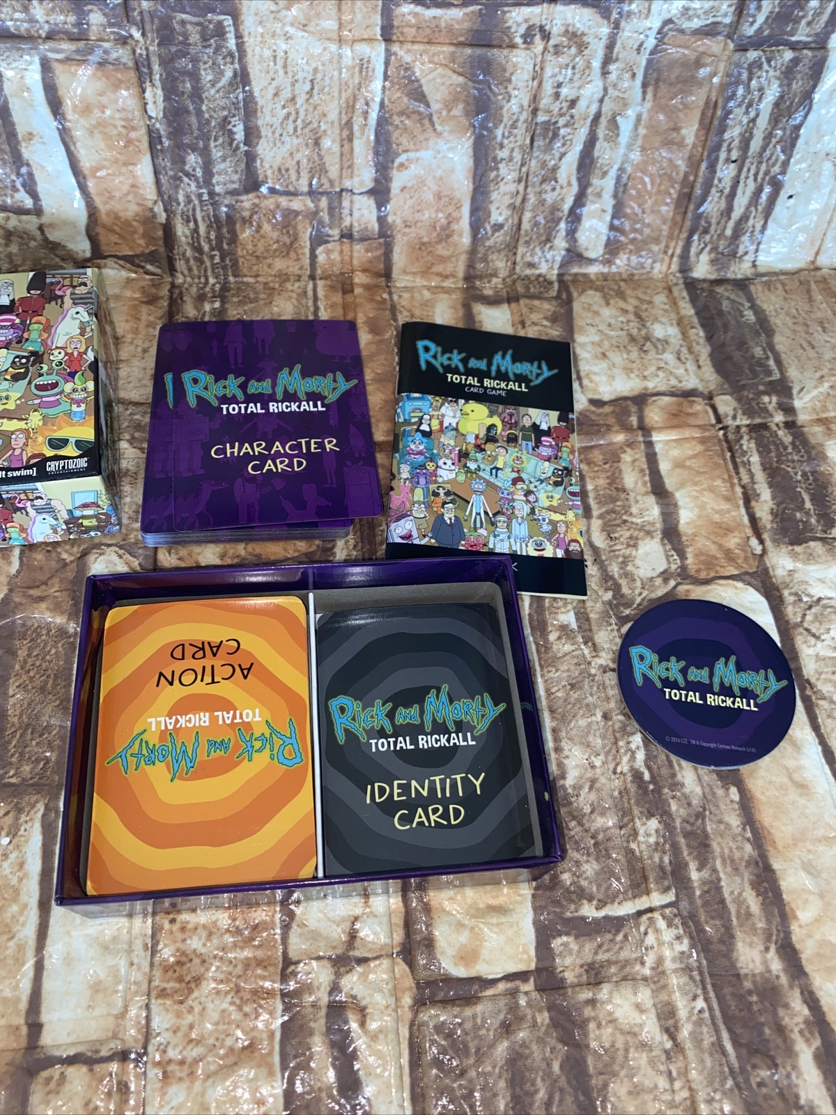 Rick and Morty Total Rickall Card Game Adult Swim Cryptozoic 2-5 Players 15 & Up