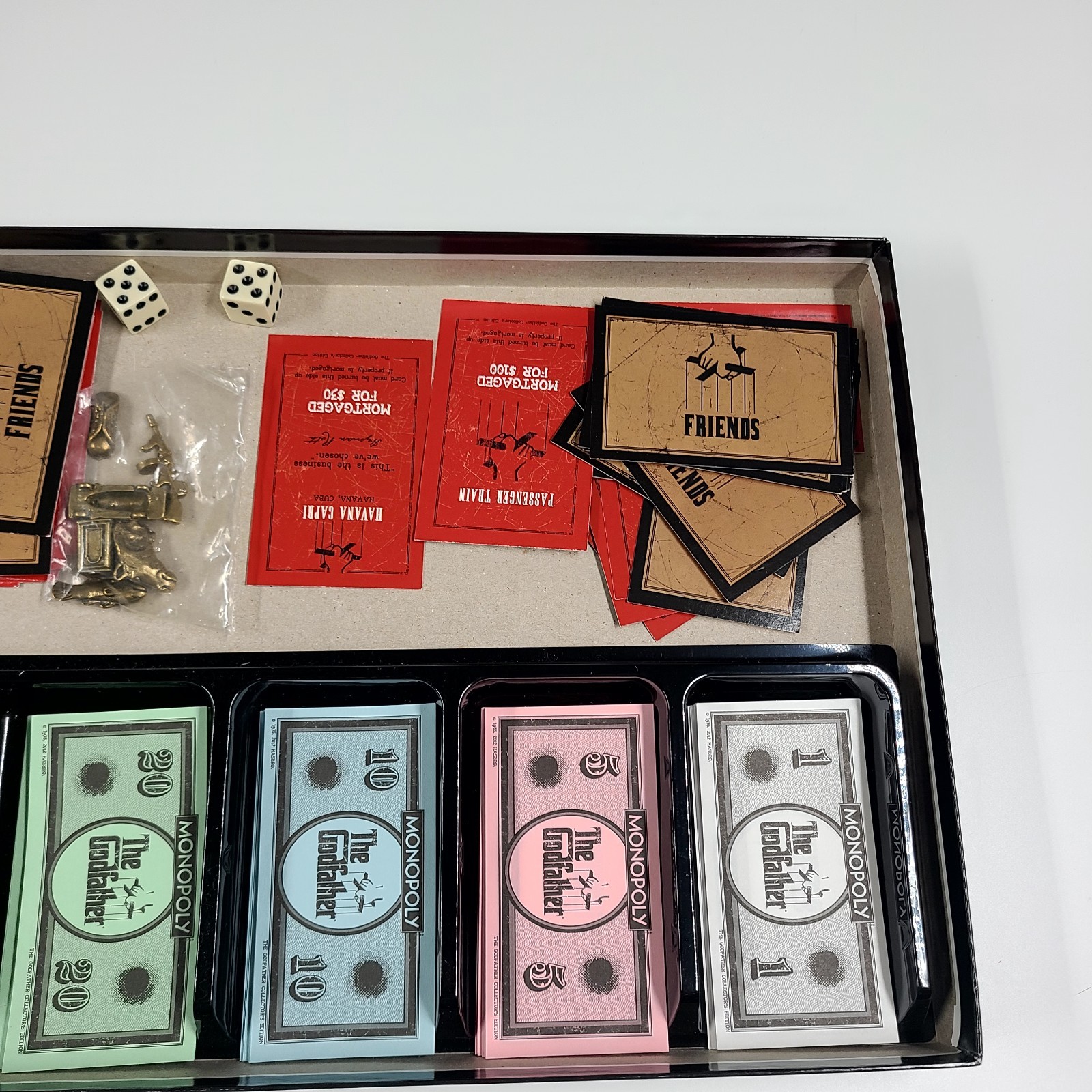 Monopoly The Godfather Collector’s Edition Game: 2012 Complete Set Used