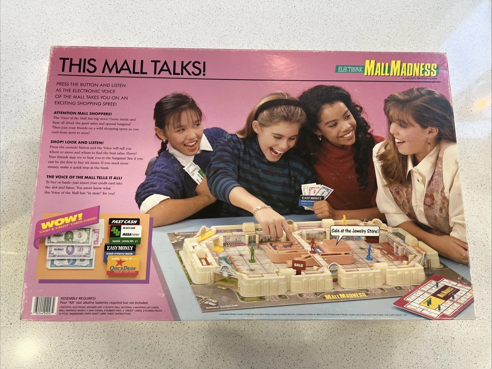 Vintage Milton Bradley 1989 Electronic Mall Madness Shopping Game Tested & Works