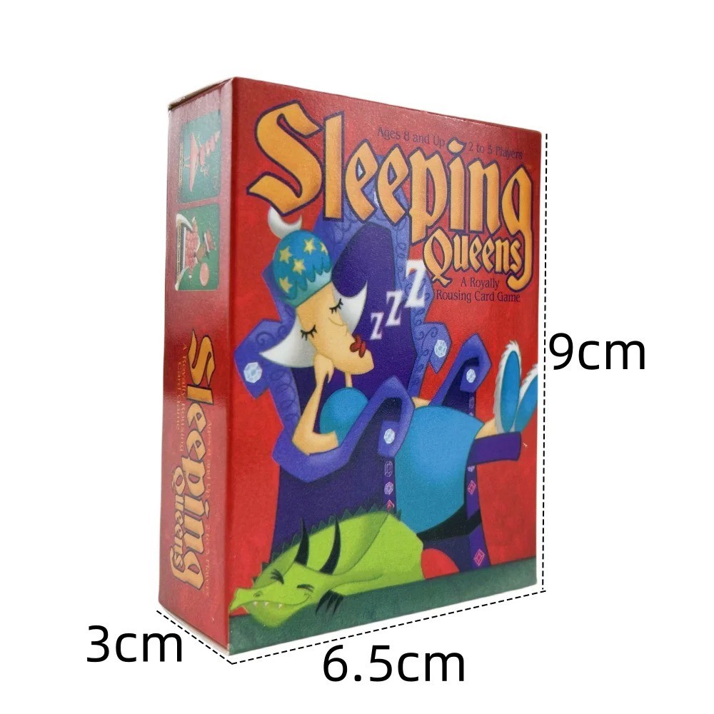 Full-English Sleeping Queens Board Game Card Family Gift Wake up Queen Strategy-
