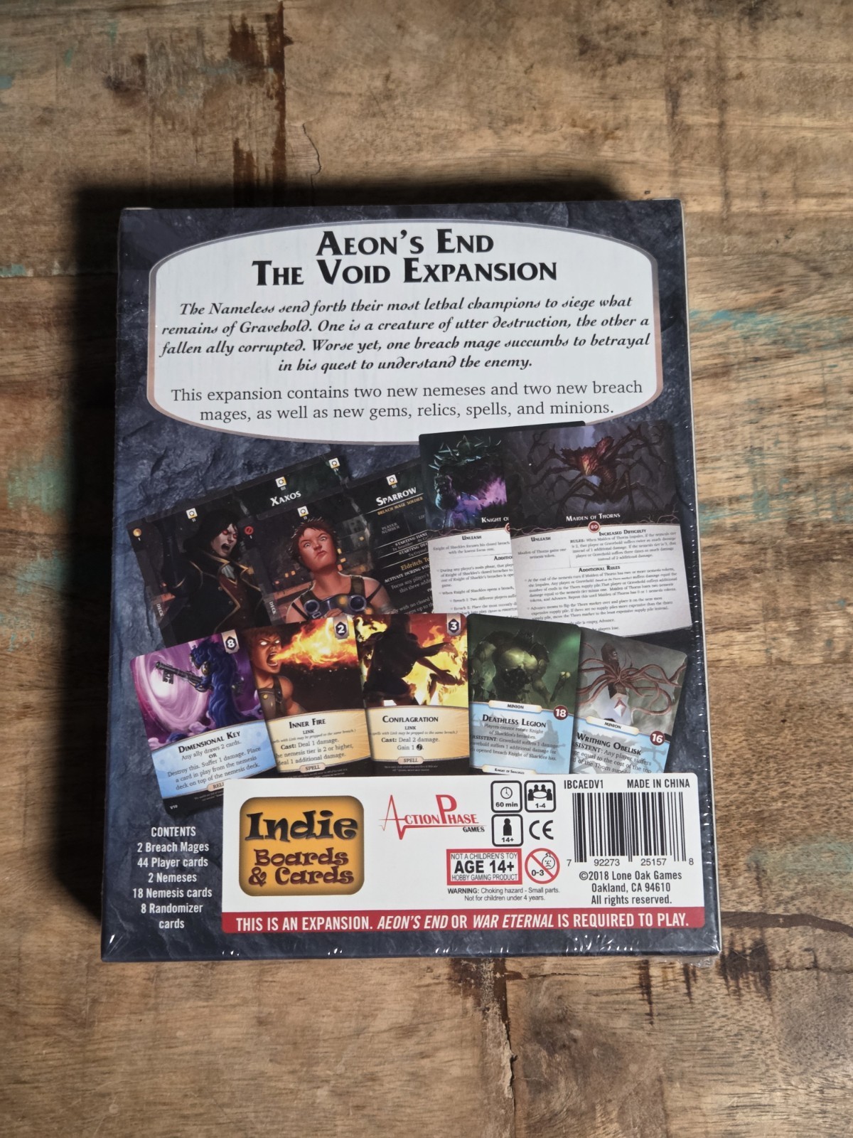 Aeon’s End The Void Board Game Expansion Indie Boards & Cards NEW FACTORY SEALED