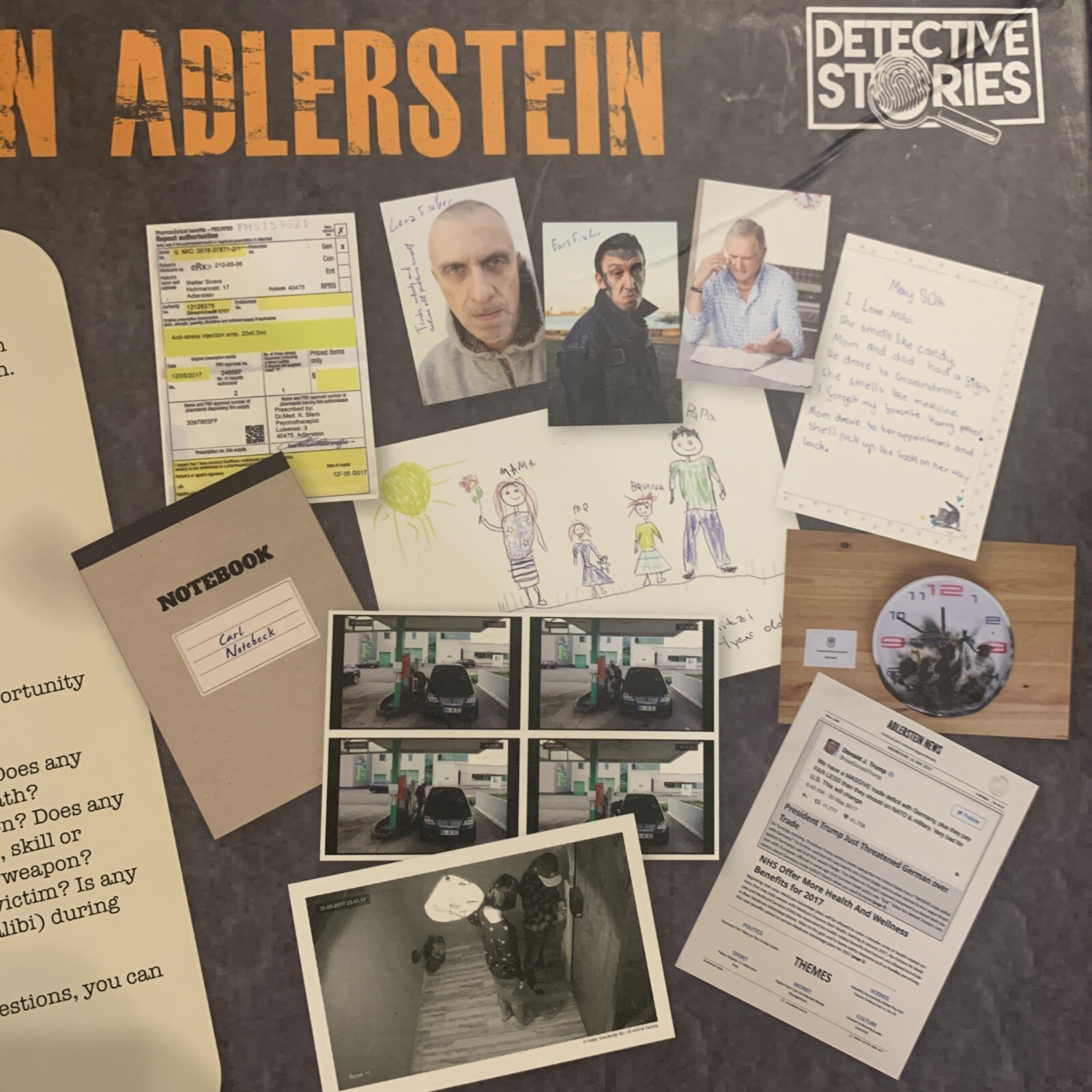 Murder Mystery Party Case Files Fire In Adlerstein The Game NEW