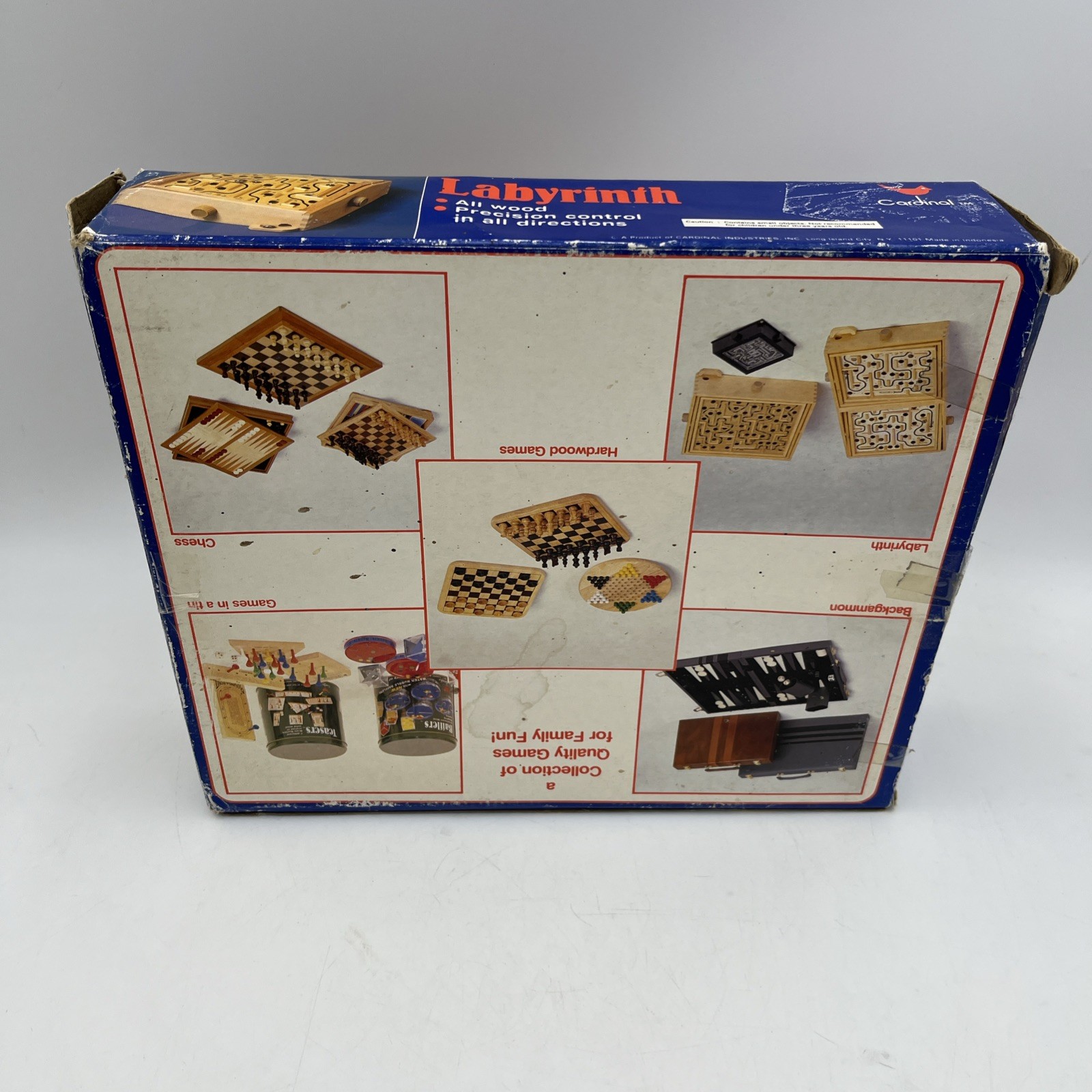 Vintage 1990’s Labyrinth Premiere Edition – Wooden Marble Game by Cardinal