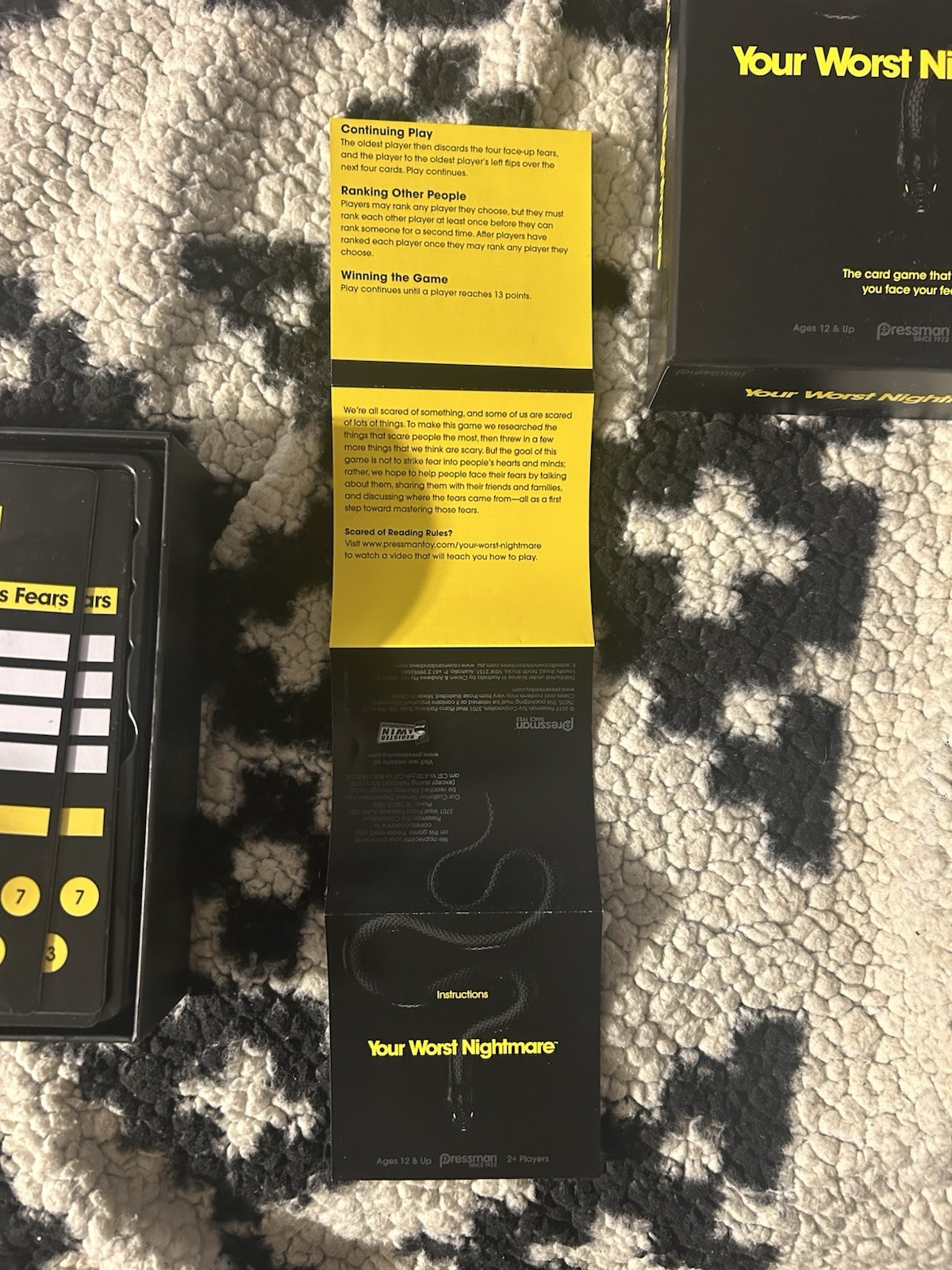 Your Worst Nightmare Card Game by Pressman 2+ Players Ages 12 and Up