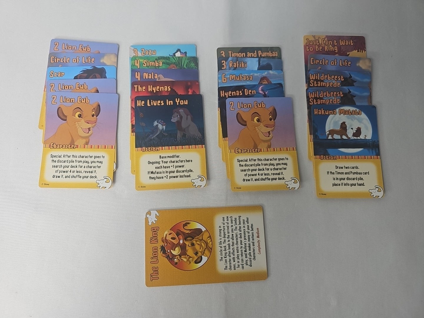 Smash Up DISNEY Lion King Faction Pack – Alderac Entertainment REPLACEMENT SET