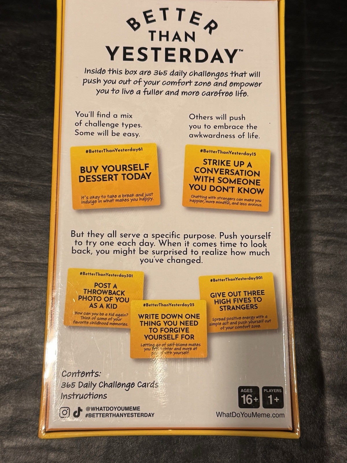 BETTER THAN YESTERDAY 365 Daily Challenges