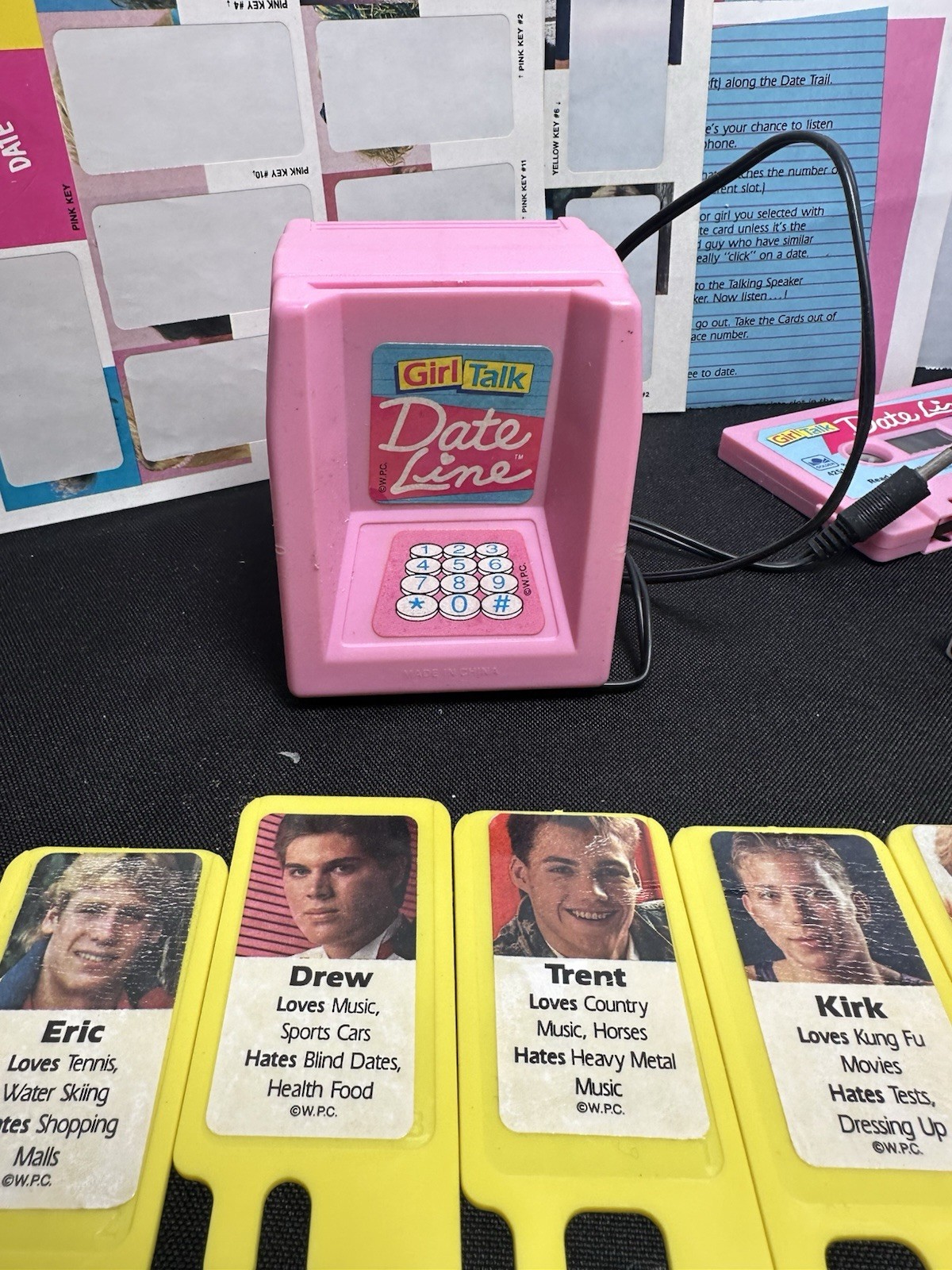 Vintage 1989 Girl Talk Dateline Game COMPLETE Golden Board Game EUC RARE