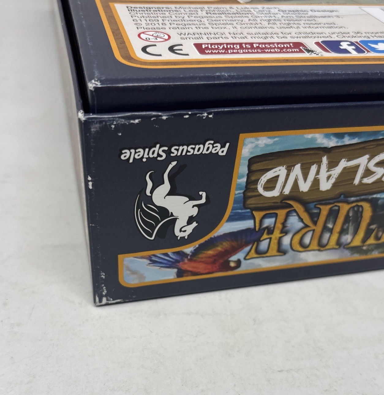 Adventure Island Board Game Pegasus Spiele Opened Unused Damage To Box